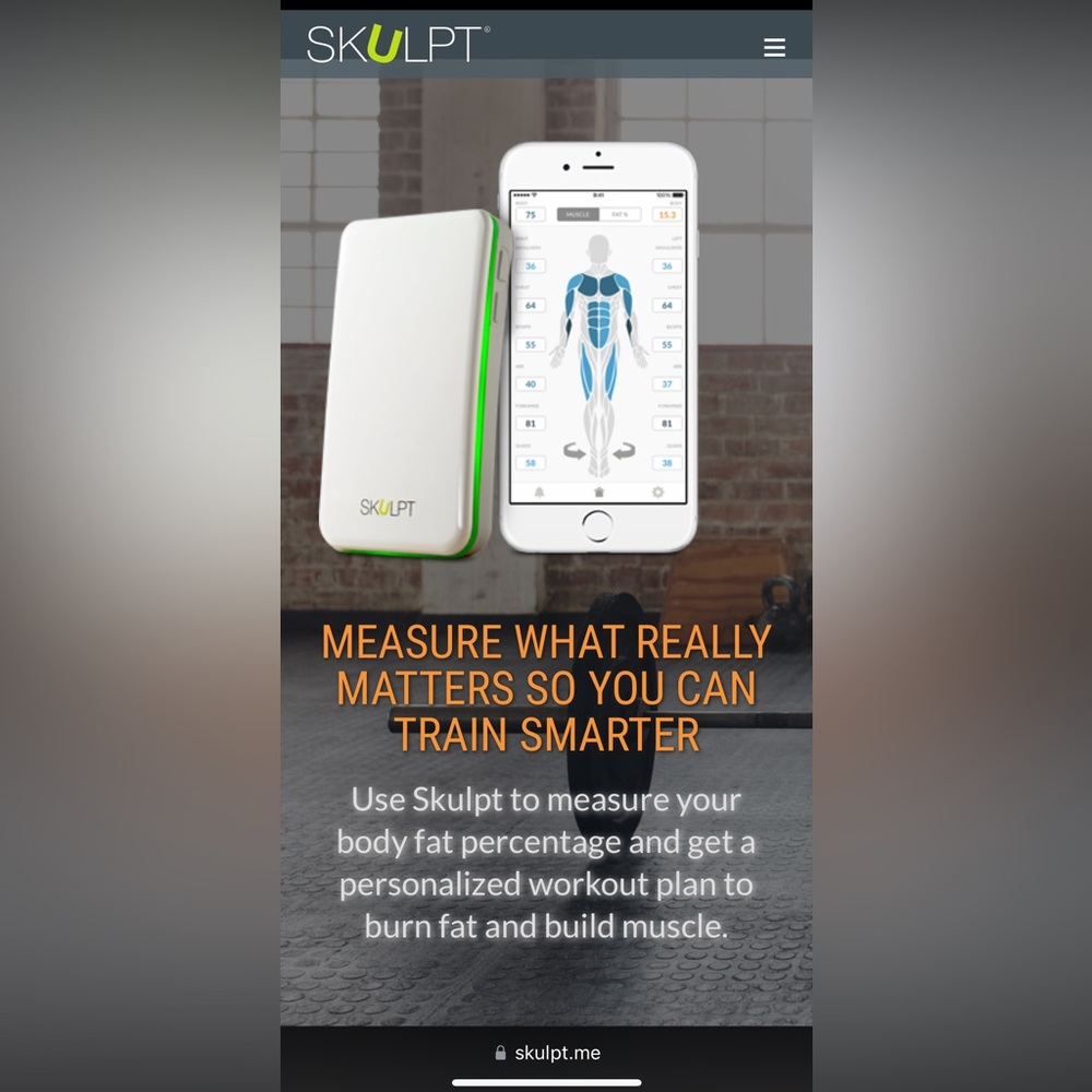Skulpt Aim body fat scanner. Like new